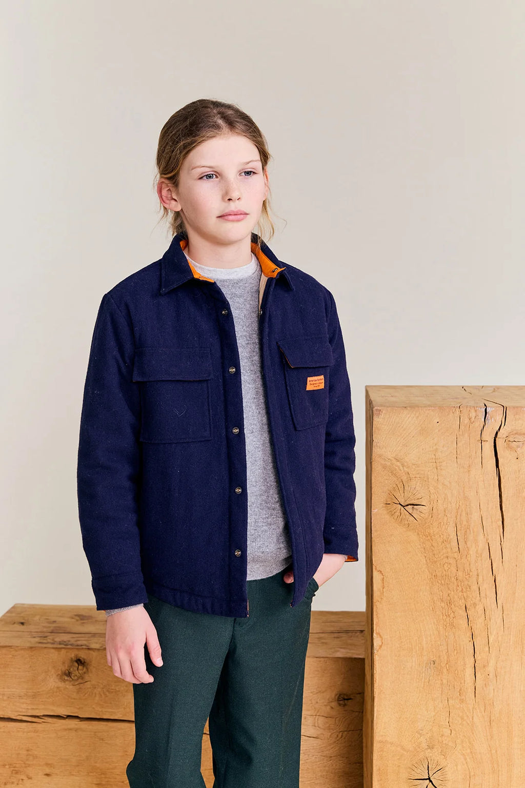 Flip Reversible Overshirt OL - Classic Navy