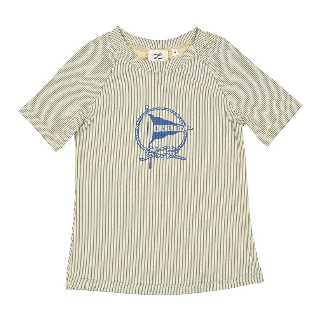 Blue Striped Rash Guard
