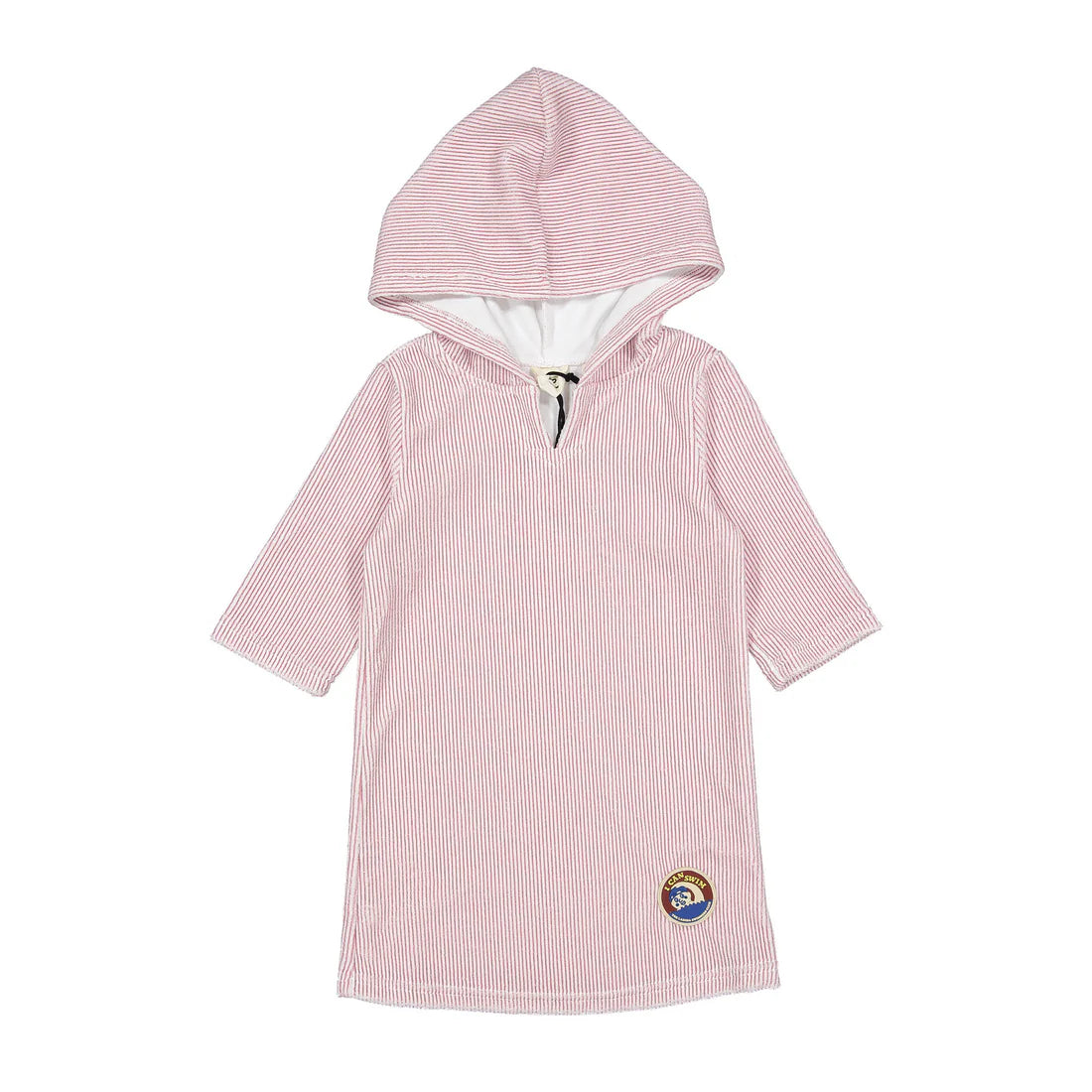 Red Striped Hooded Towel