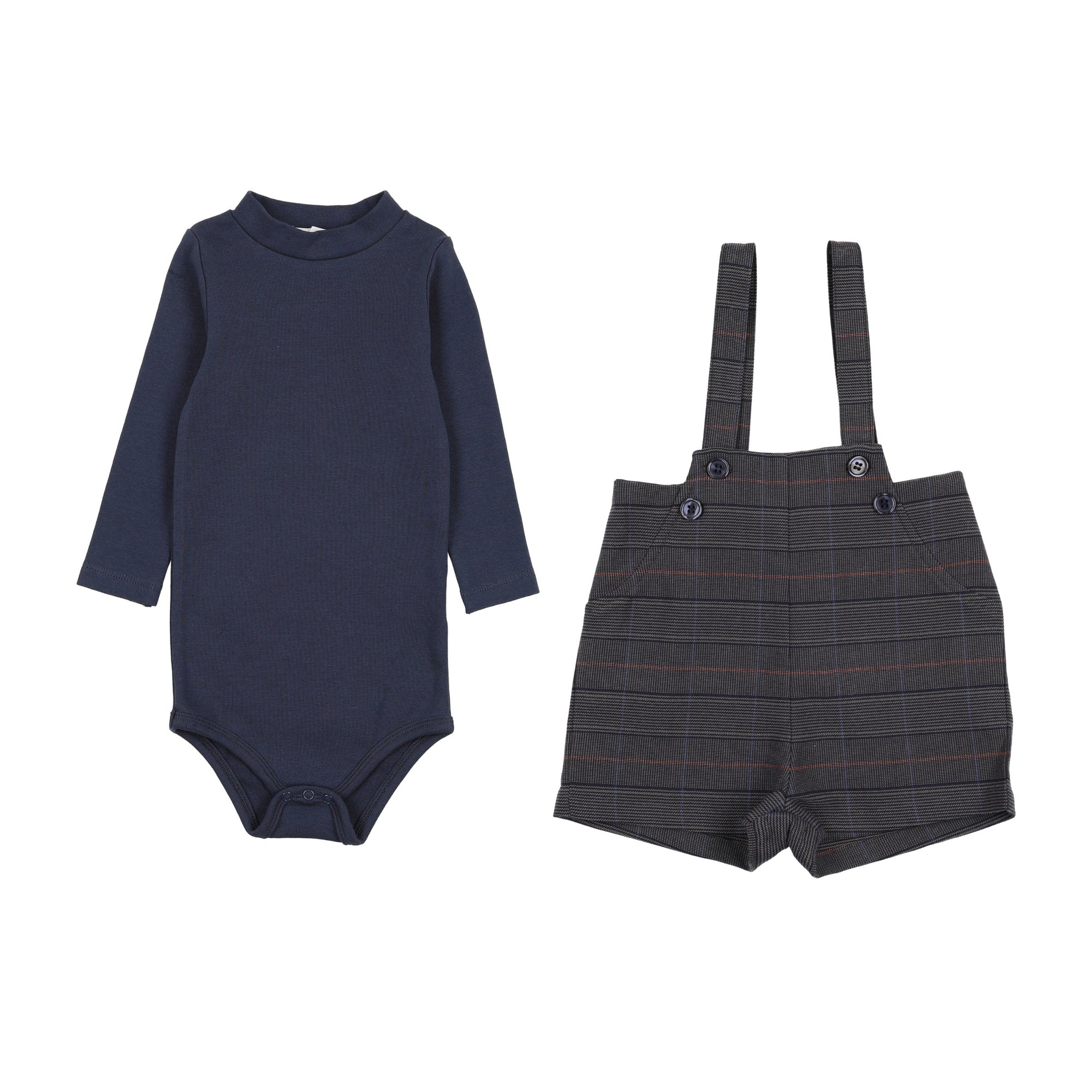 K317 Kin Kin Baby Overall + Onesie Set