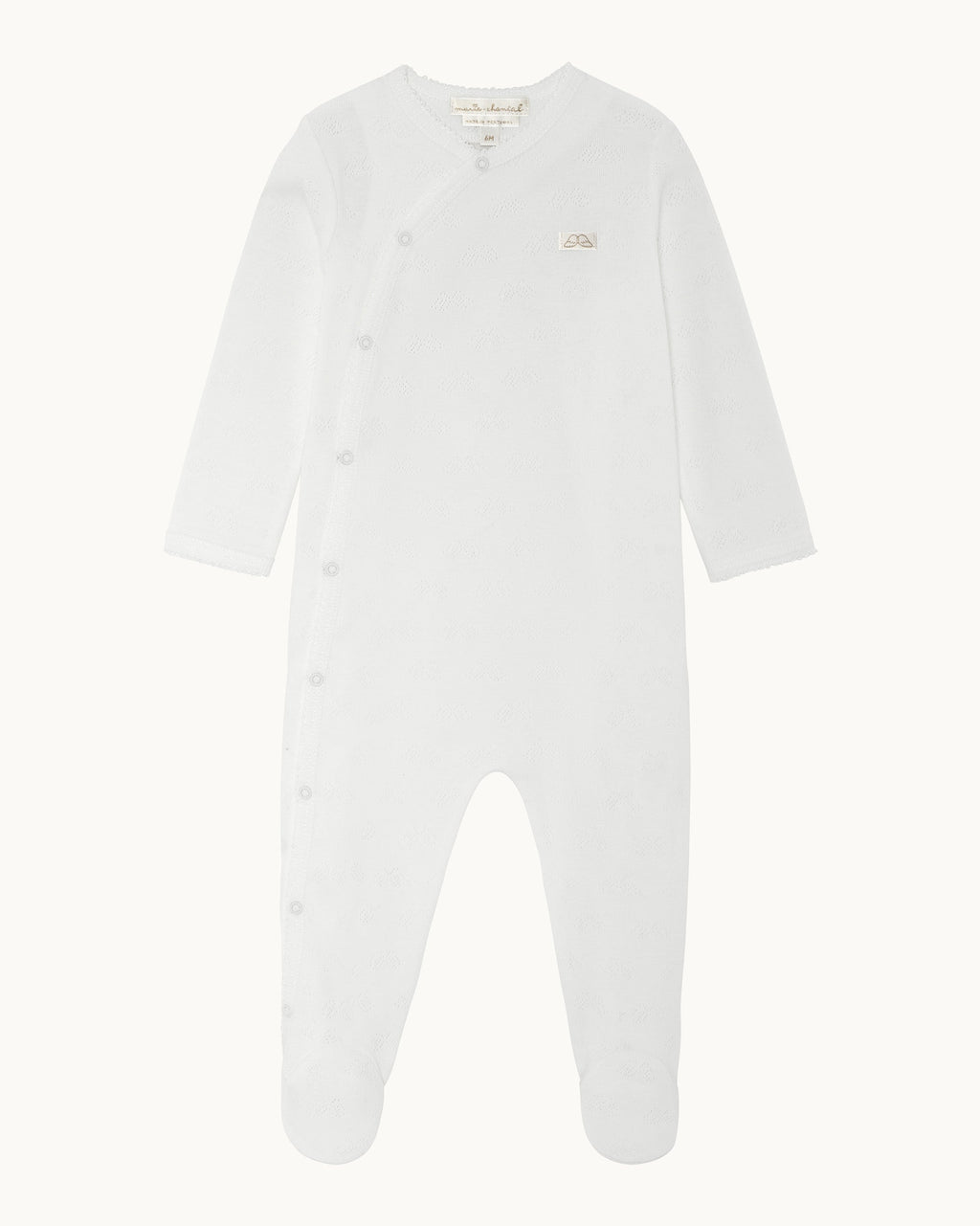 Pointelle Cotton Sleepsuit