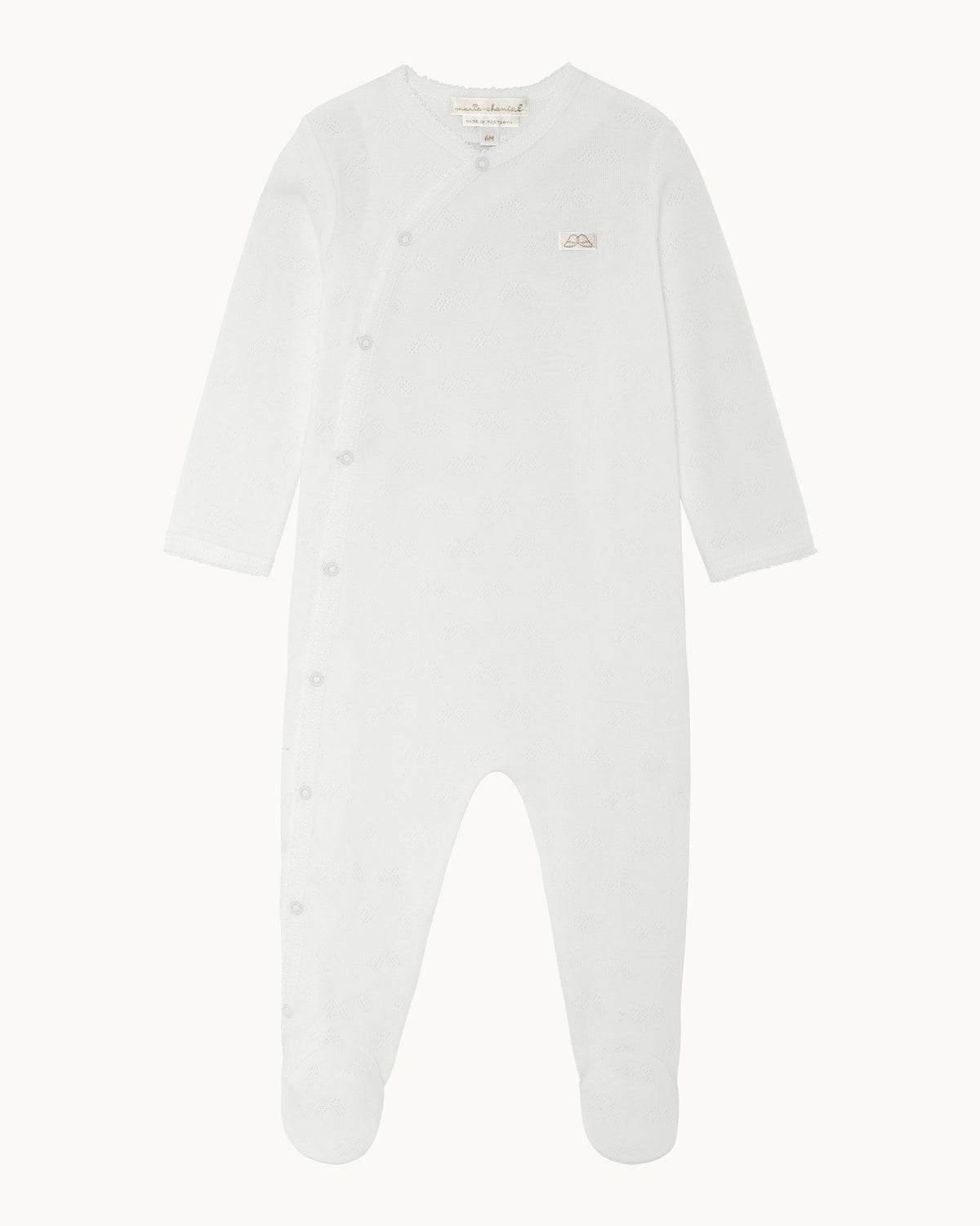 Pointelle Cotton Sleepsuit