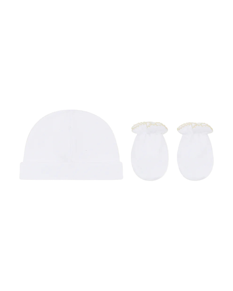 MC-603-AW24 Conjunto de gorro y manoplas con escudo de MARIE-CHANTAL