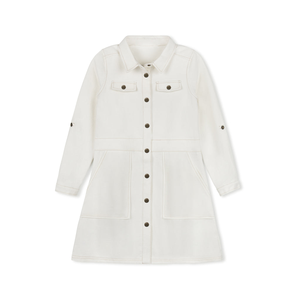 PEACH KIDS White Denim dress