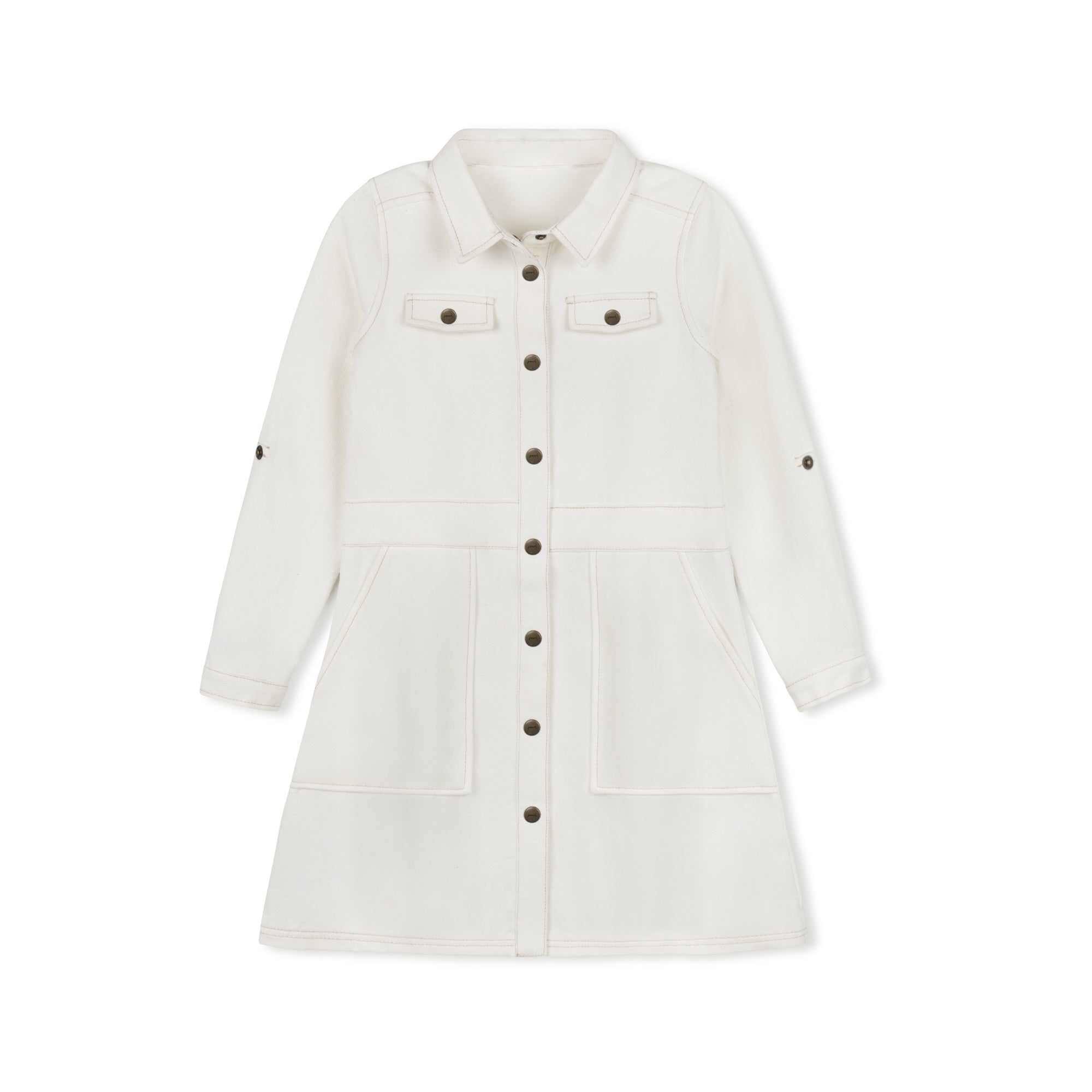 PEACH KIDS White Denim dress