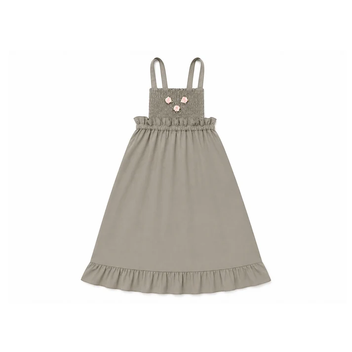 Taupe Smocked Maxi Jumper - L By Ladida