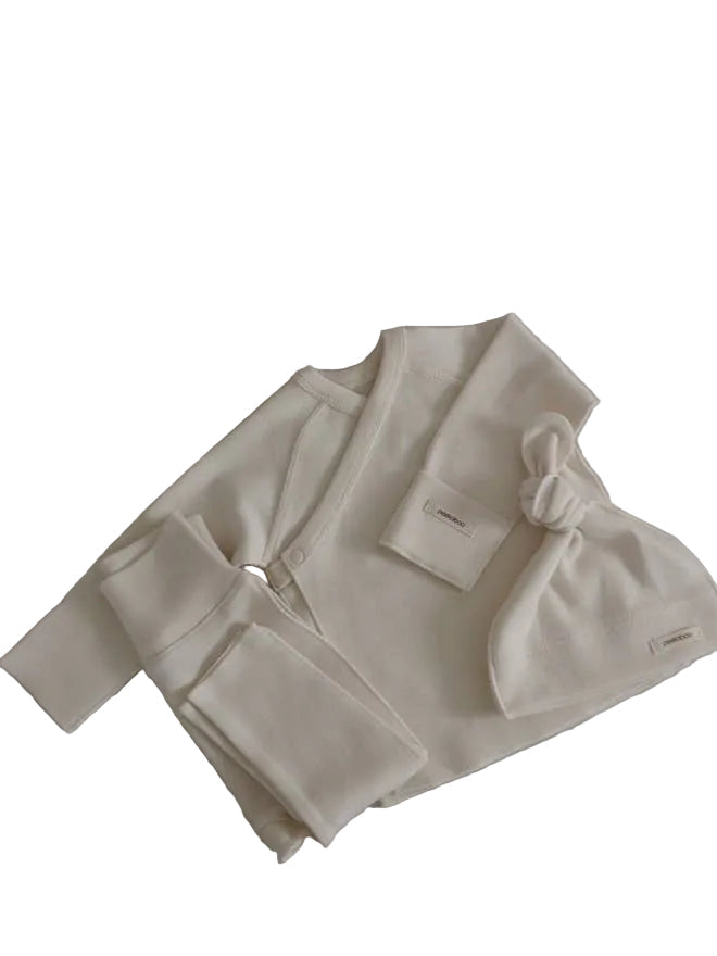 Peekaboo kimono top pants & hat