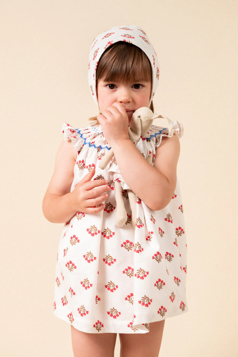 Monzón smocked blouse and bloomer set baby