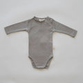 Raw Edge Onesie Taupe