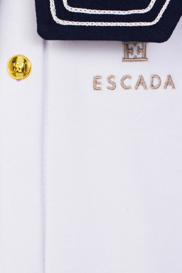 ESCADA INFANT GIRL LS FOOTIE NAVY