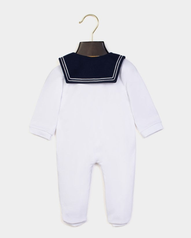 ESCADA INFANT GIRL LS FOOTIE NAVY