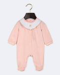 NEW BORN LS FOOTIE PINK