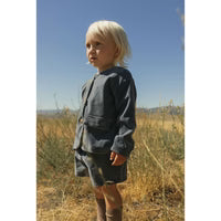 LBL31B Ladida Blue Velvet Shorts