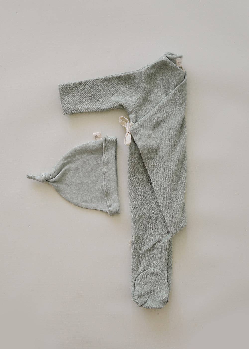 Terry Footed Kimono Coast
