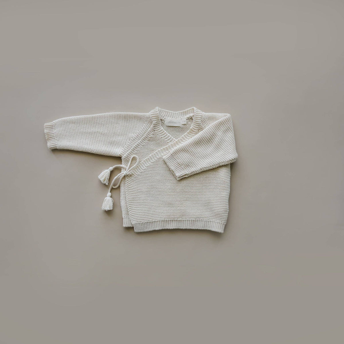 Knit Set Bonnet & Pant & Top Natural