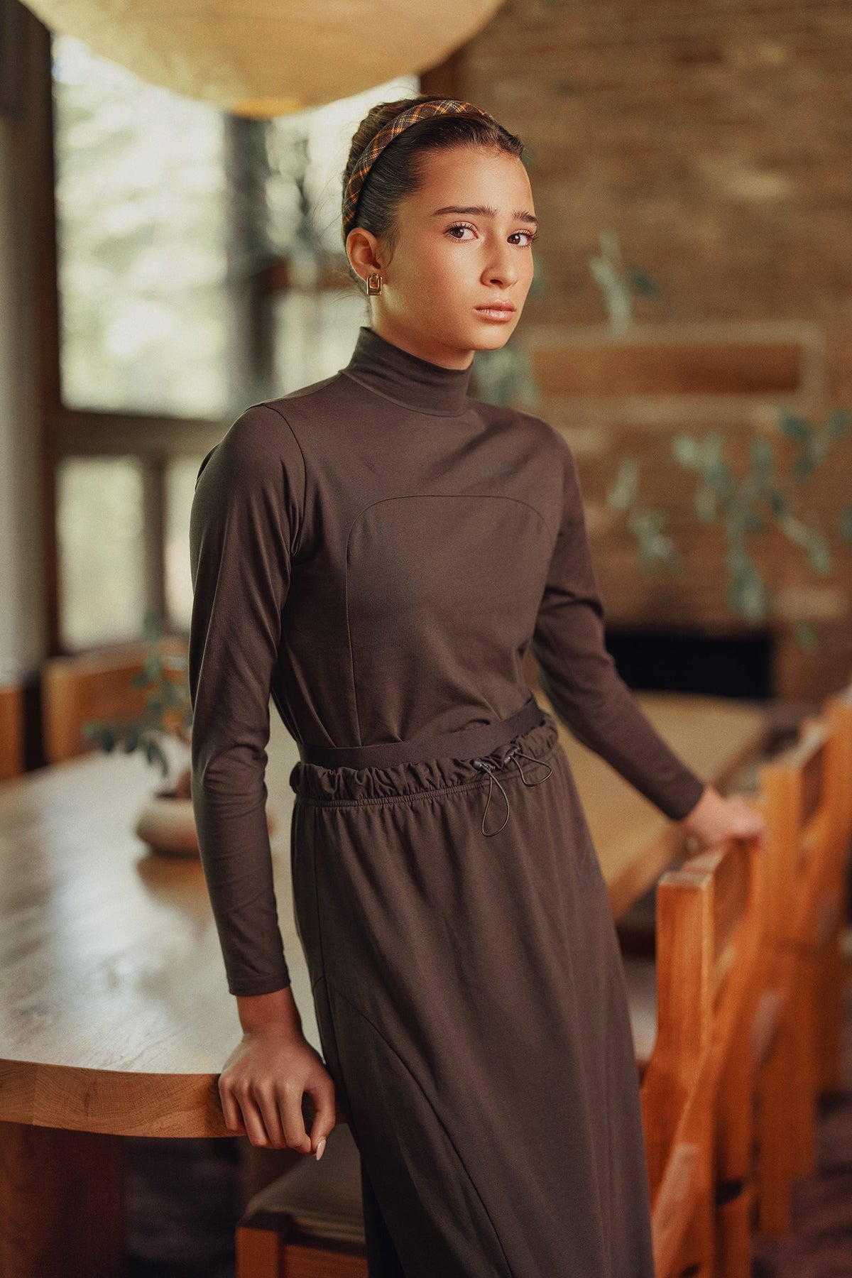 Cotton Turtleneck – Hunter