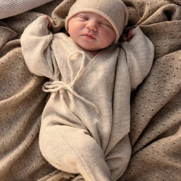 The Almond Babygrow Cashmere