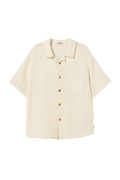 soft gauze cotton shirt ivory