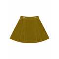 Mustard Pleated Skirt