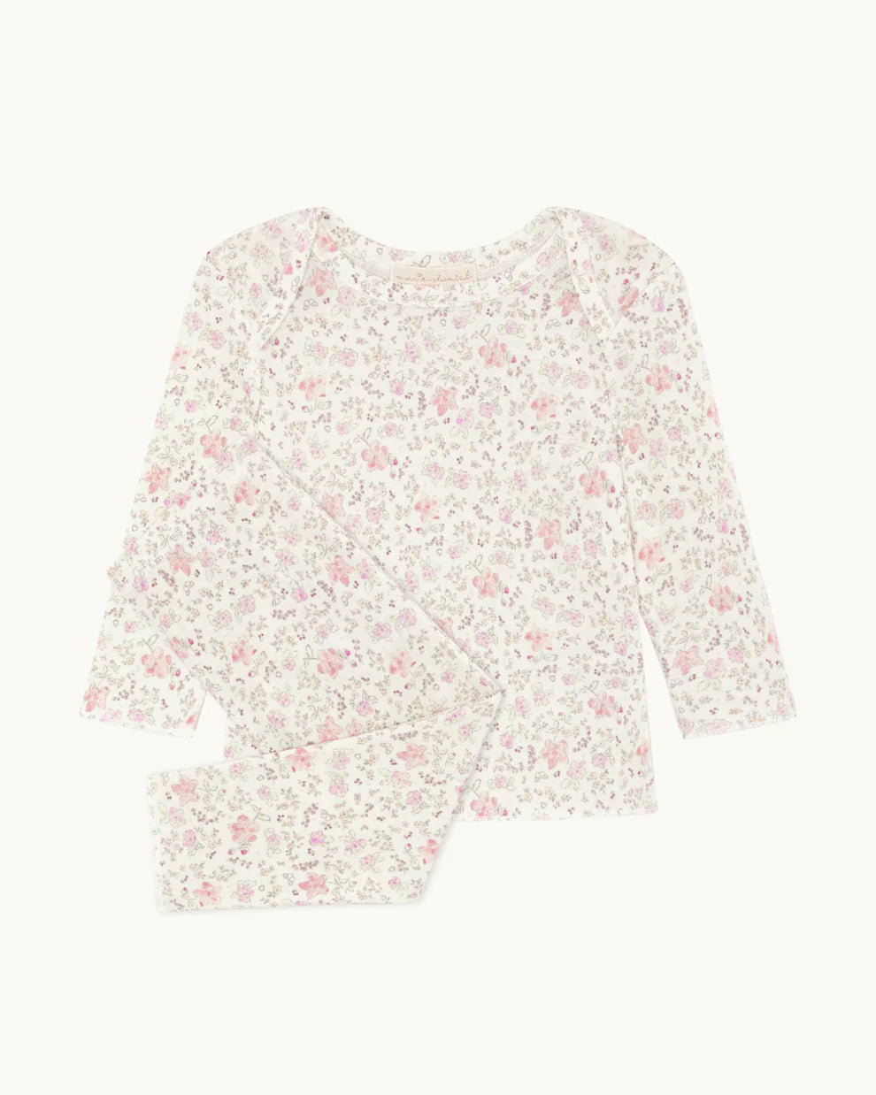 ALUNA ATHENA RIBBED TWO PIECE SET PINK