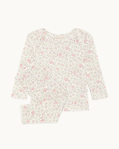 ALUNA ATHENA RIBBED TWO PIECE SET PINK