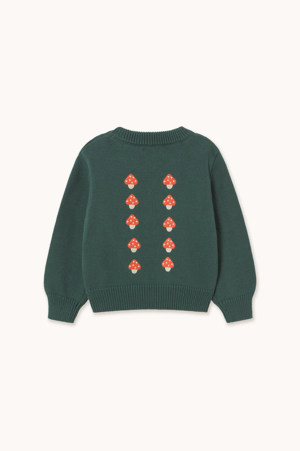 Mini Mushrooms Sweater - Dark emerald