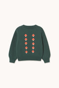 Mini Mushrooms Sweater - Dark emerald