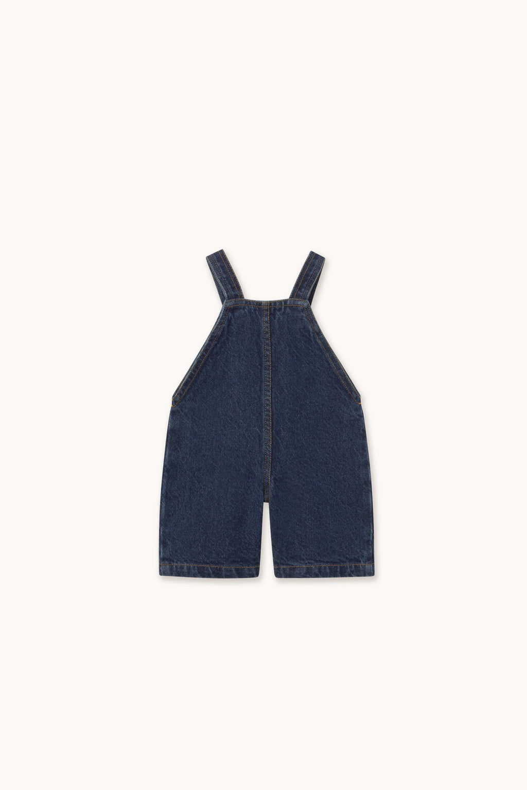 Mini Mushrooms Embroidered Dungaree - Denim dark wash 2