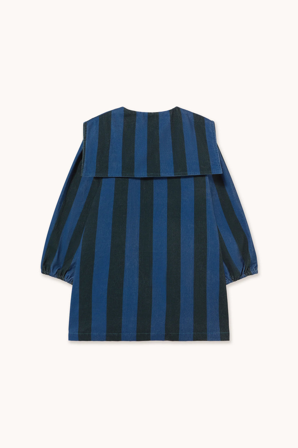Blue Stripes Corduroy Dress - Petrol blue
