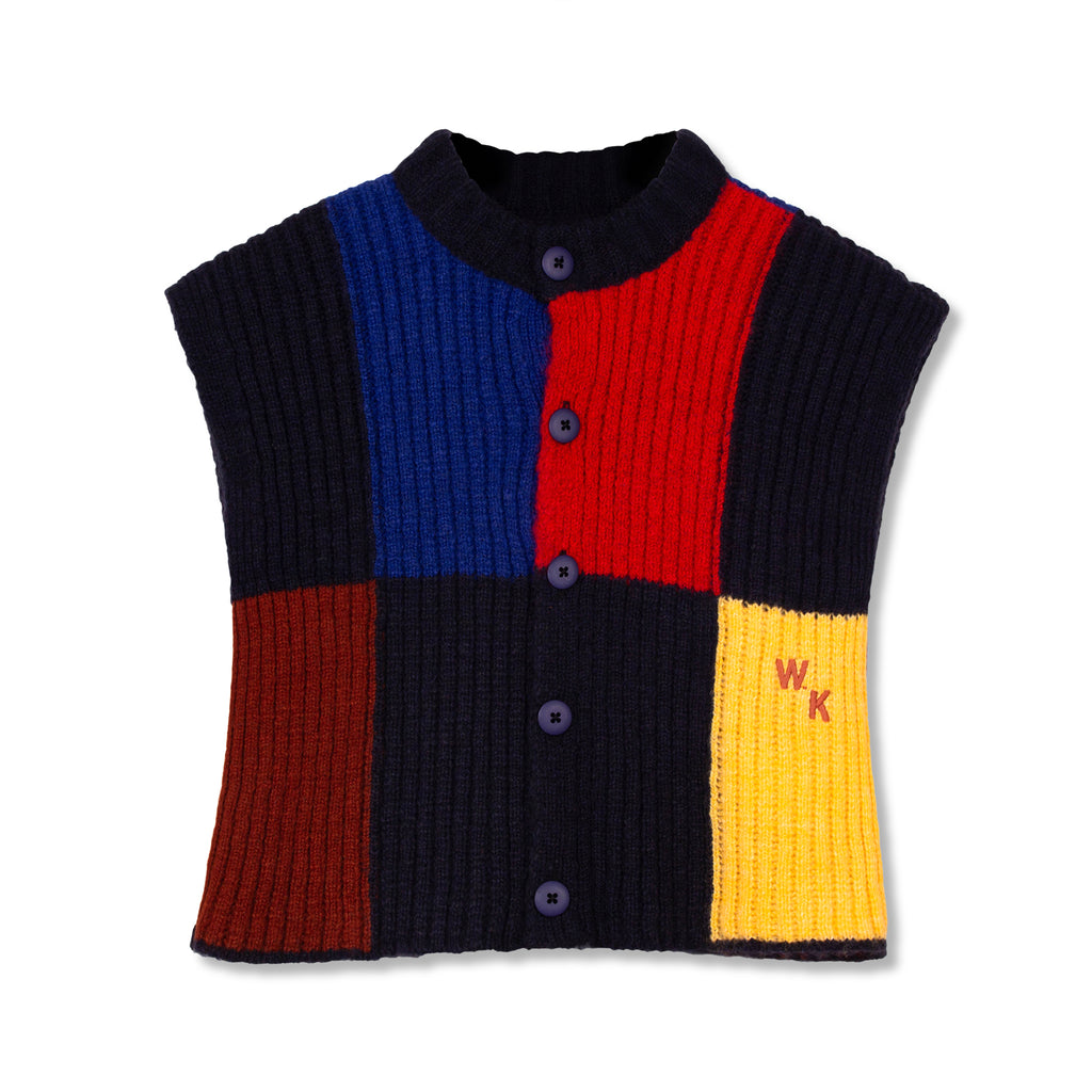 BLOCK RIB WAISTCOAT - MULTI