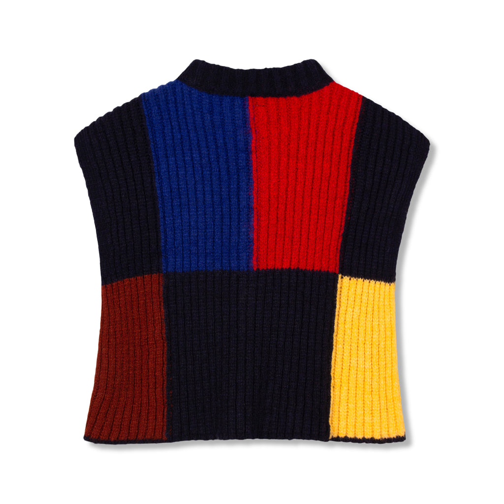 BLOCK RIB WAISTCOAT - MULTI