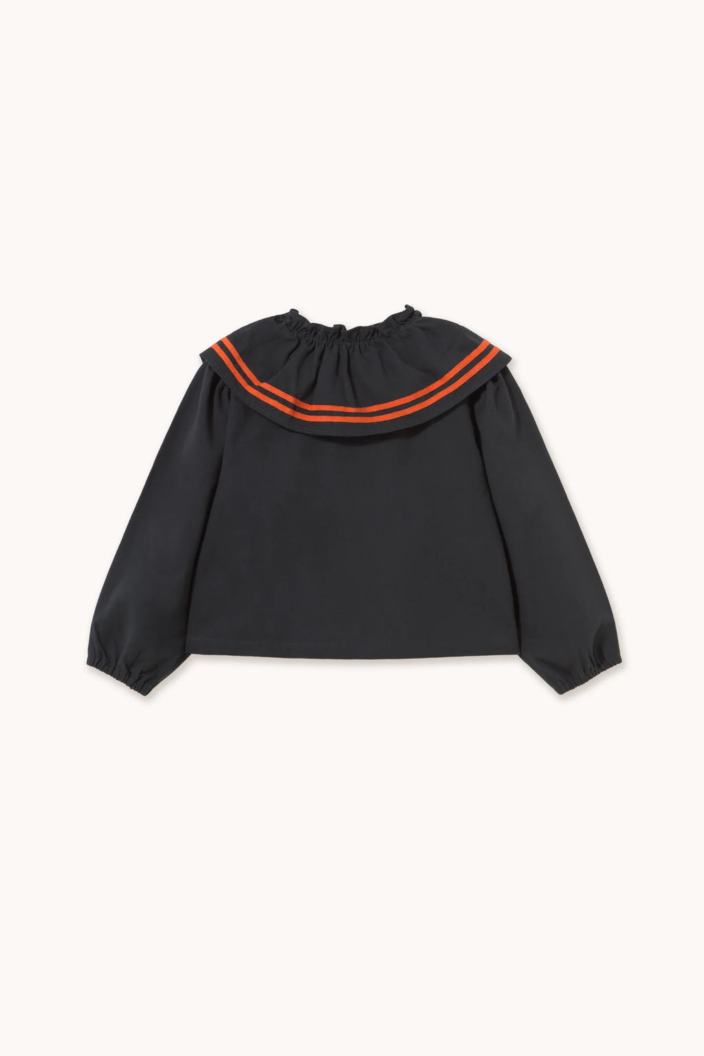 Red Stripes Woven Blouse - Ink blue