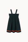 Red Stripes Woven Dress - Ink blue