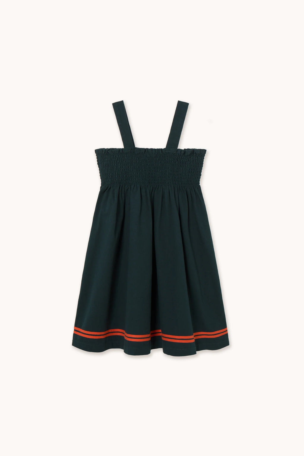 Red Stripes Woven Dress - Ink blue
