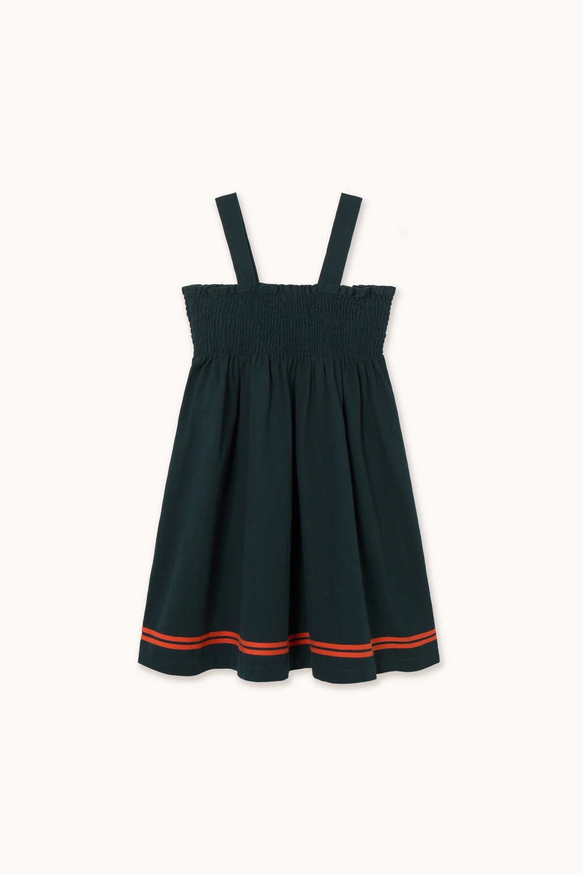 Red Stripes Woven Dress - Ink blue