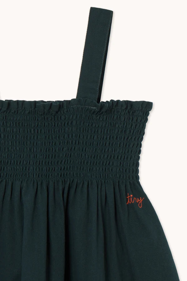 Red Stripes Woven Dress - Ink blue