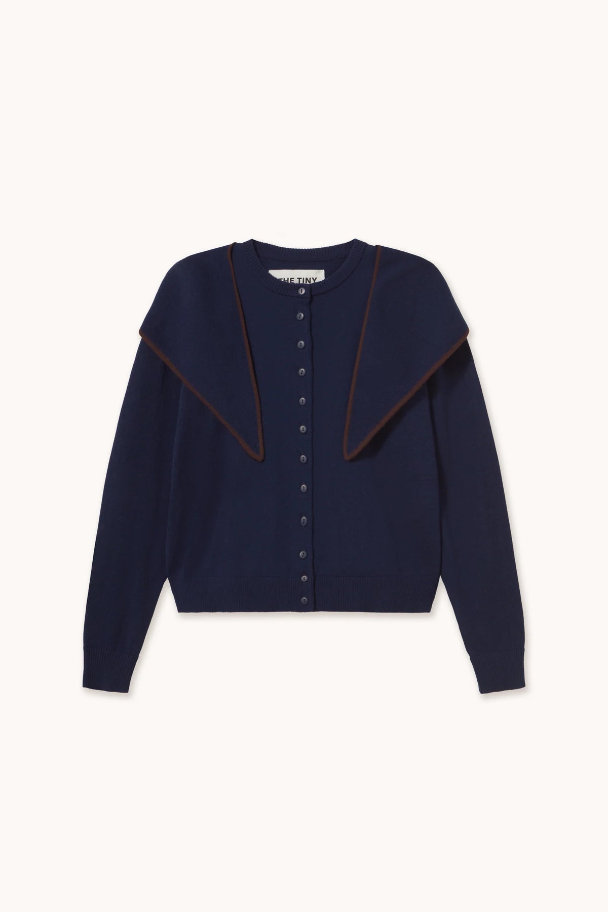 Scarf Neck Lara Cardigan Navy
