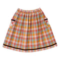 AmÃ¡lia Mixed Checks midi skirt
