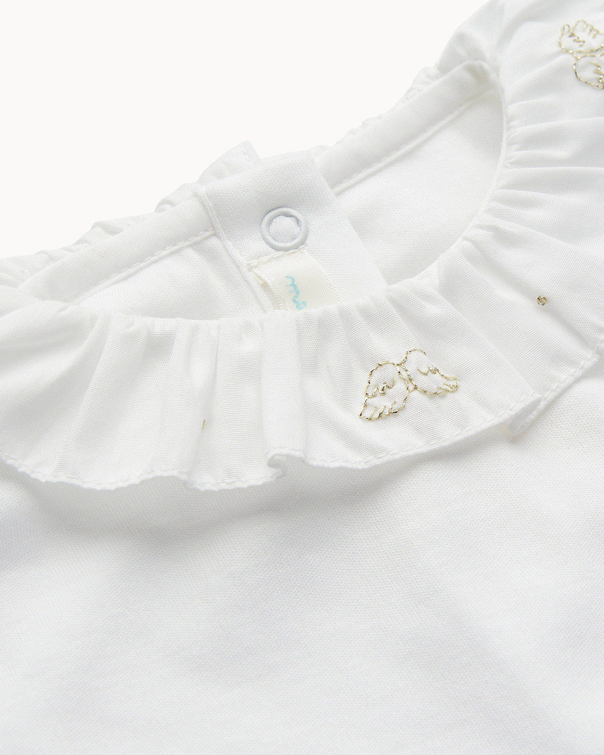 Angel Wing Ruffle Collar Onesie
