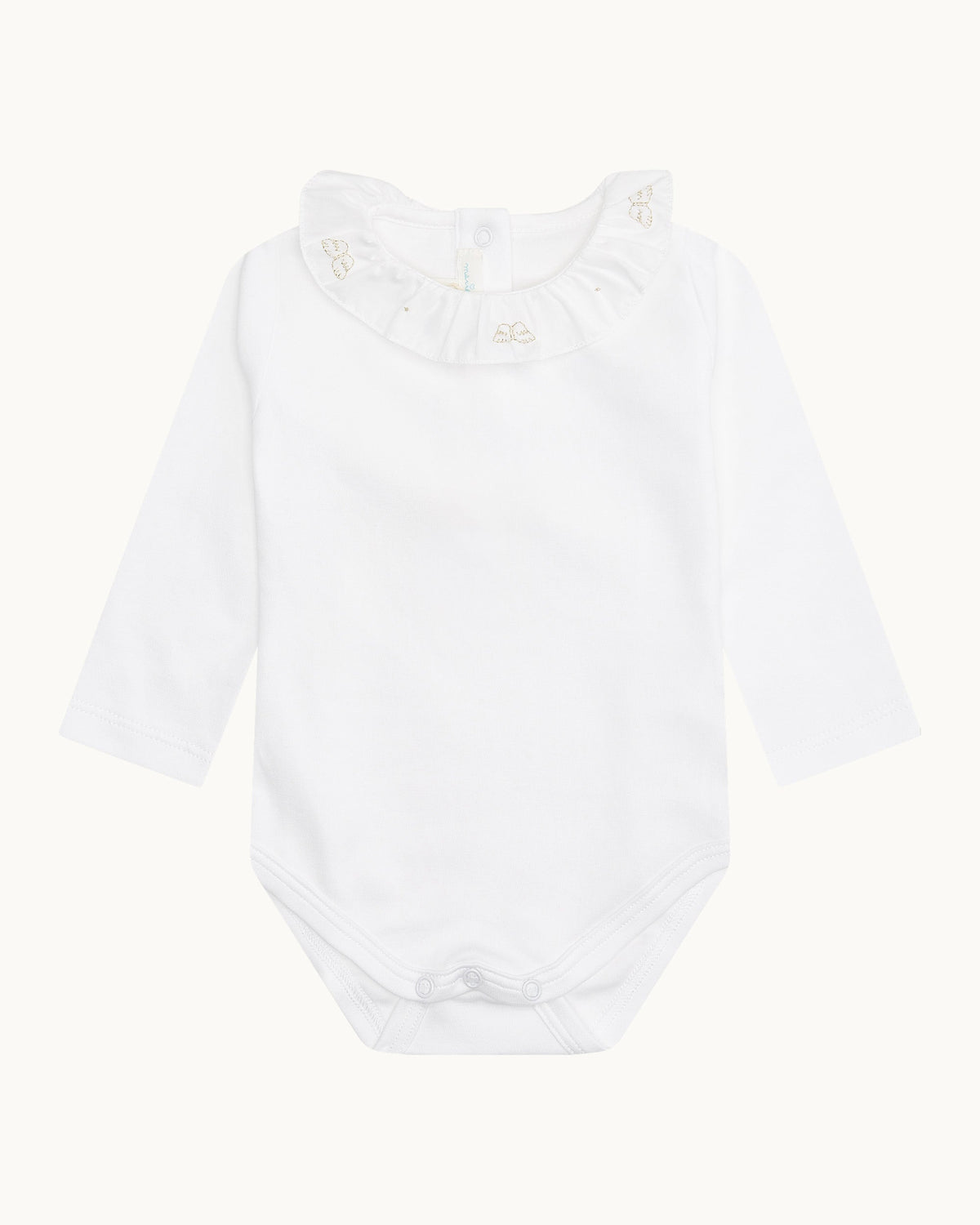 Angel Wing Ruffle Collar Onesie