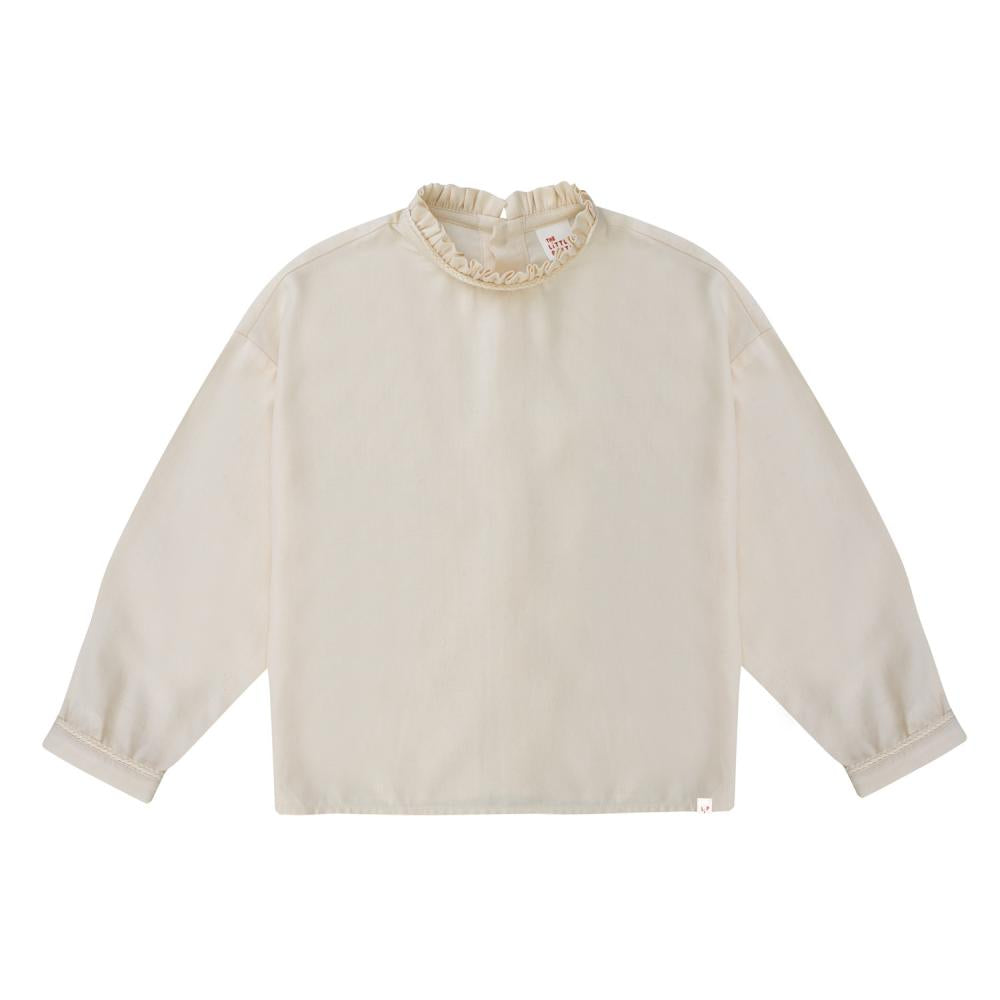 Ariel ecru shirt with lace details