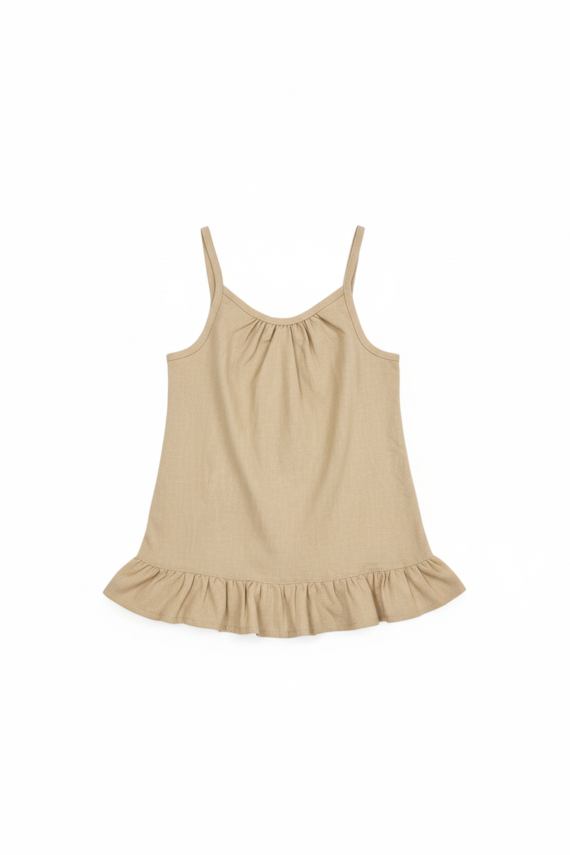 Woven Ruffle Top