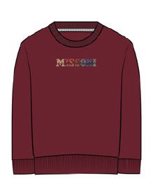 BOY LOGO SWEATSHIRT BURGUNDY