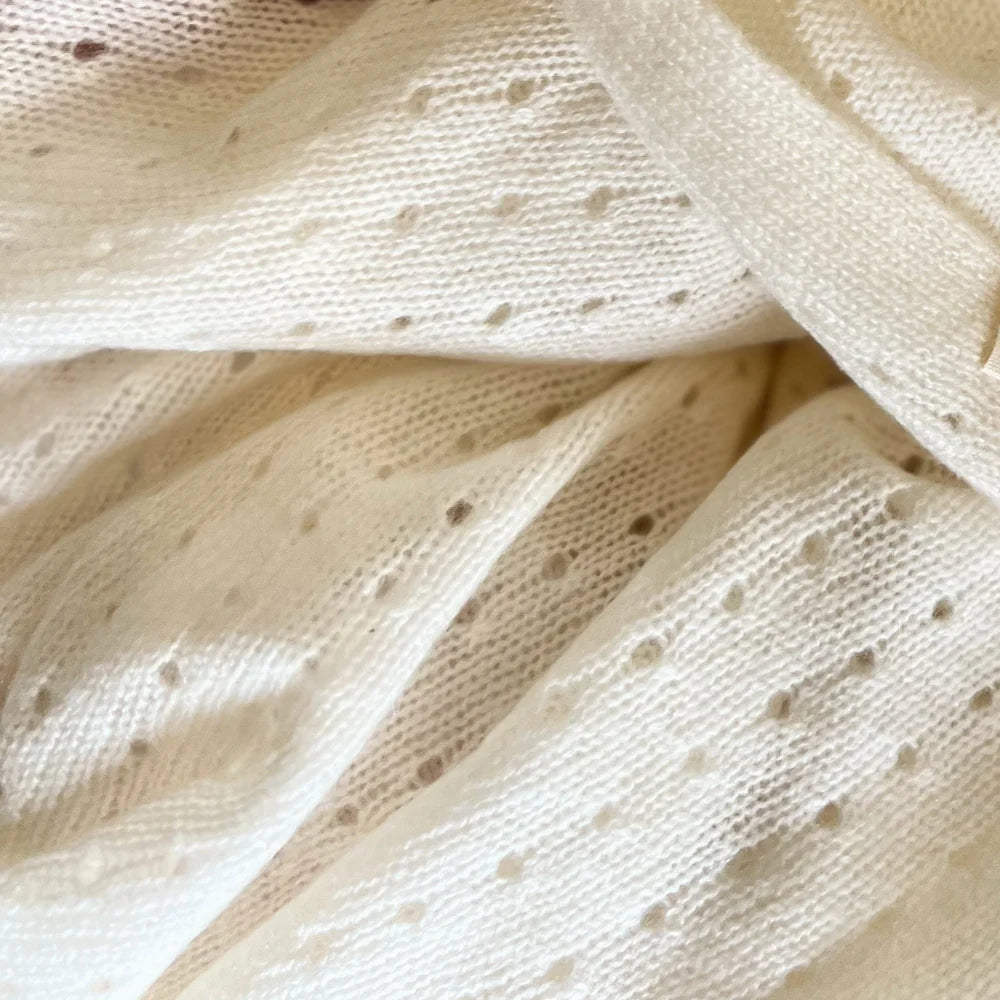 ivory Pointelle Blanket Cashmere