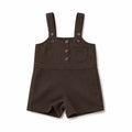 Brown Wool Overalls