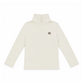 Cream Patch Turtleneck