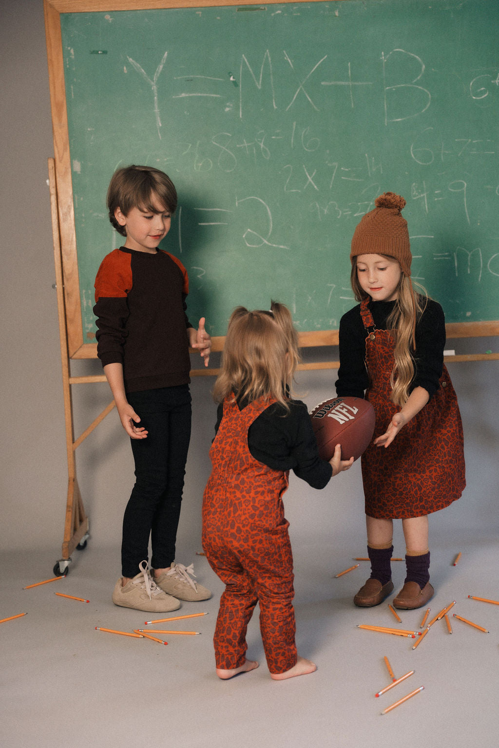 Kix Scallop Edge Corduroy Jumper - Rust