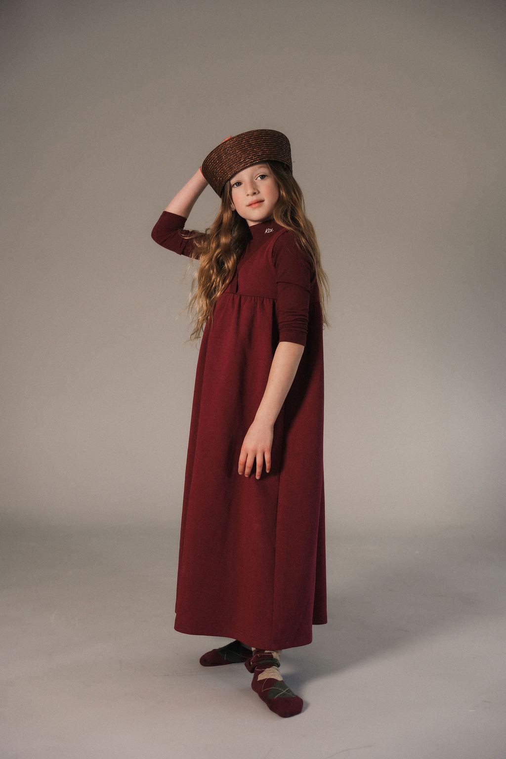 Kix V Neck High Waist Maxi Dress - Black