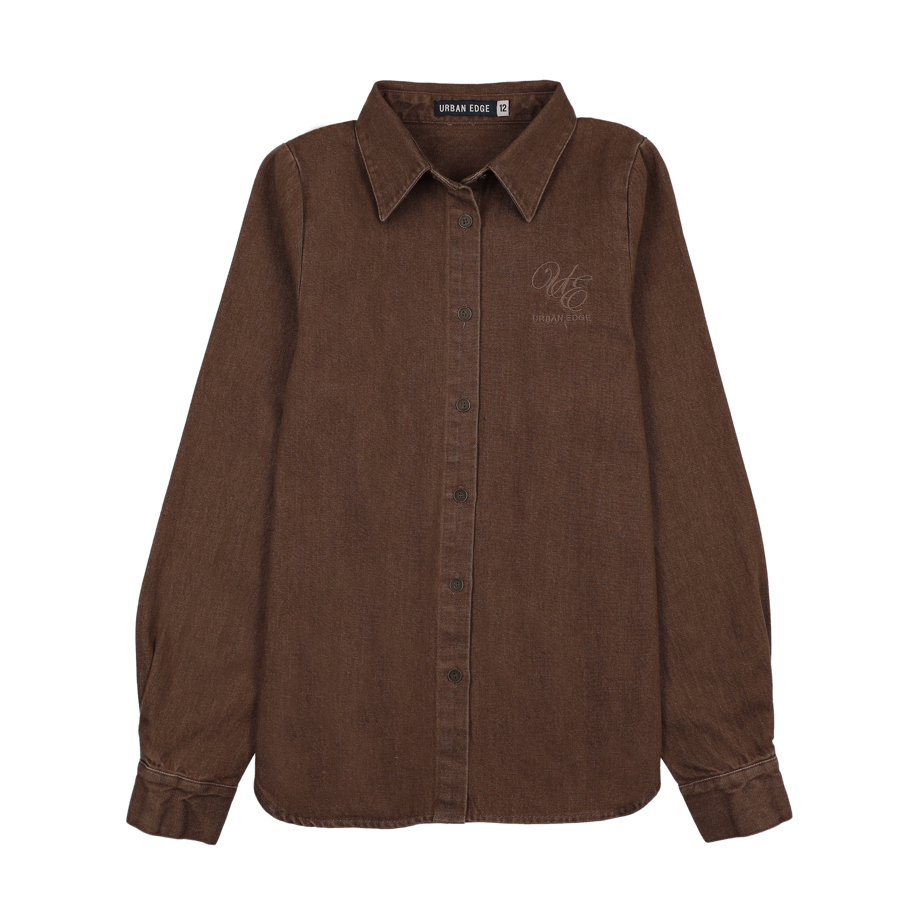 Denim Shirt - Brown