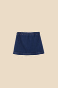 Denim embroidered mini skirt girl